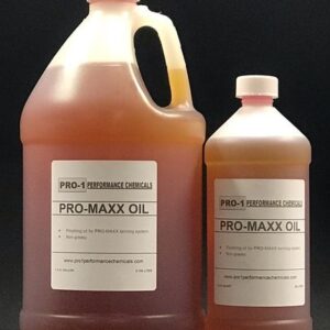 one gallon jug of PRO-MAXX OIL and also 1 quart bottle of pro max oil